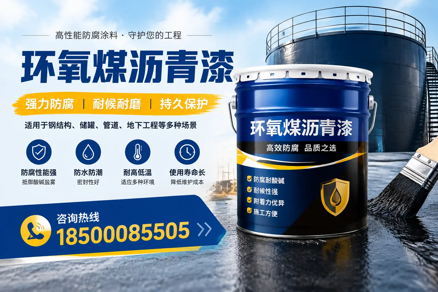 环氧煤沥青漆在工业中的应用,茂名企业的选择